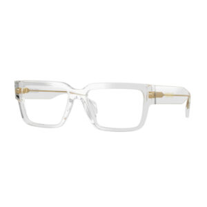 Versace VE3374U Unisex Eyeglasses β Transparent Light Grey, 55mm