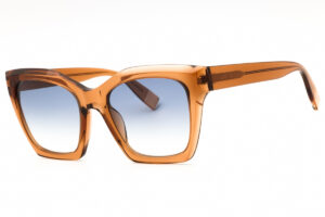 Furla SFU621V Women's Sunglasses β Shiny Light Cognac / Blue Gradient, 53mm
