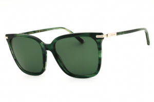 Salvatore Ferragamo SF2037S Women's Sunglasses – Striped Green / Green, 56mm