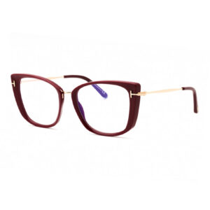 Tom Ford FT5816-B Women's Eyeglasses – Shiny Fuchsia/Rose Gold, 53mm