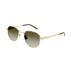 Saint Laurent SL555 Unisex Sunglasses β Gold / Brown Gradient, 48mm