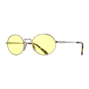 Loewe LW40151U Women's Sunglasses – Shiny Palladium / Yellow, 48mm