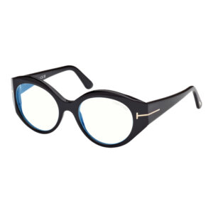 Tom Ford FT5950-B Women's Eyeglasses – Shiny Black, 53mm