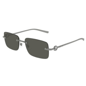 Gucci GG1703S Women's Sunglasses – Ruthenium / Grey, 55mm