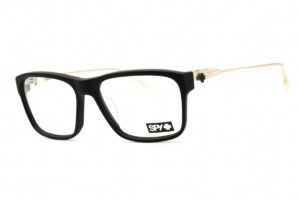 SPY BRODY58 Men's Eyeglasses – Matte Black Gloss Crystal, 59mm