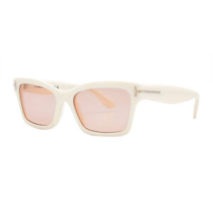 Tom Ford FT1085 Women's Sunglasses β Ivory / Pink Mirror, 54mm