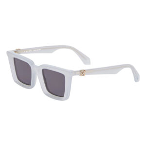 Off-White OERI13UDALTON Unisex Sunglasses – Shiny Light Grey / Dark Grey, 49mm