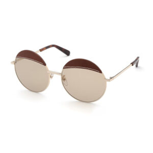 Loewe LW40007U Women's Sunglasses β Gold Brown Leather / Brown, 58mm