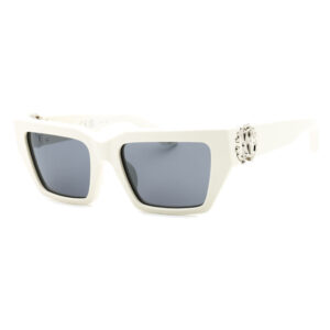 Roberto Cavalli SRC016M Women's Sunglasses β White / Blue Grey, 55mm