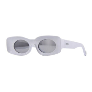 Loewe LW40033I Women's Sunglasses β White / Smoke With Silver Mirror, 49mm