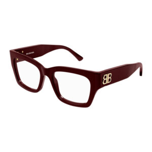Balenciaga BB0325O Women's Eyeglasses – Burgundy, 52mm