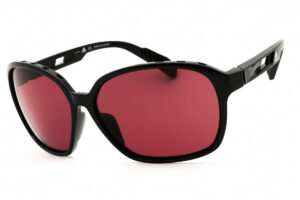 Adidas SP0013 Women's Sunglasses – Shiny Black / Violet, 62mm