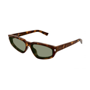 Saint Laurent SL634NOVA Women's Sunglasses β Light Havana / Green, 61mm