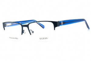 Guess GU50095 Men's Eyeglasses β Matte Blue, 55mm