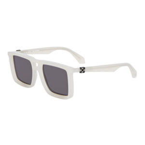 Off-White OERI13WSTRATFORD Unisex Sunglasses – Shiny Beige / Dark Grey, 55mm