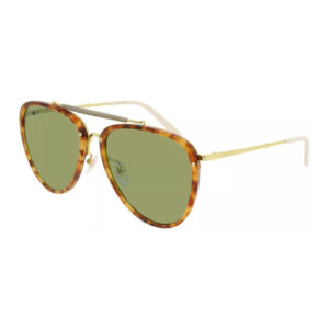 Gucci GG0672S Men's Sunglasses – Havana/Gold / Green, 58mm