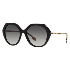 Burberry BE4375 Women's Sunglasses – Black / Grey Gradient, 55mm