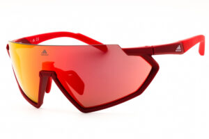 Adidas SP0041 Men's Sunglasses – Matte Red / Bordeaux Mirror