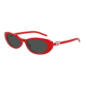Gucci GG1680S Women's Sunglasses β Shiny Red / Smoke, 52mm