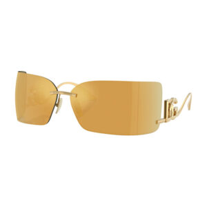 Dolce & Gabbana DG2319 Women's Sunglasses – Gold / Brown With Gold Mirror