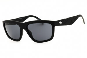 Adidas OR0094 Unisex Sunglasses – Matte Black / Smoke, 58mm