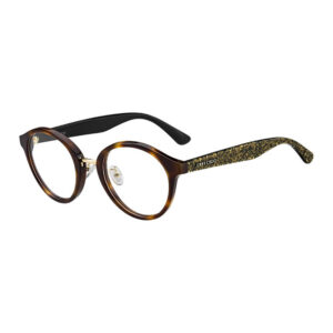 Jimmy Choo JC197/F Women's Eyeglasses β Havana With Glitter, 48mm