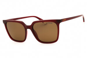 Polaroid Core PLD4163/S Women's Sunglasses – Burgundy / Bronze Polarized, 55mm