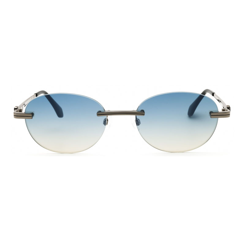 Palm Angels PERI10HCRYSTAL Unisex Sunglasses – Gunmetal / Blue Gradient Electric, 56mm - Image 2