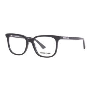 McQueen MQ0276O Unisex Eyeglasses – Shiny Black, 52mm