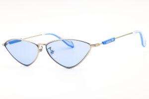 Adidas OR0084 Women's Sunglasses – Shiny Palladium / Blue, 61mm