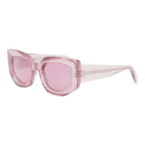 Celine CL40277F Women's Sunglasses – Transparent Pink / Pink, 54mm