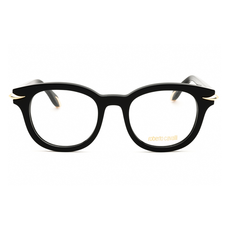 Roberto Cavalli VRC044M Women's Eyeglasses – Shiny Black, 49mm - Image 2