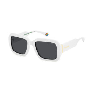 Polaroid Core PLD6223/S/X Women's Sunglasses β White / Grey Polarized, 54mm