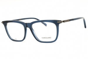 Salvatore Ferragamo SF3007 Men's Eyeglasses β Transparent Blue, 56mm