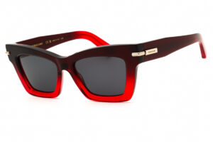 Salvatore Ferragamo SF2031S Women's Sunglasses – Gradient Dark Red Transparent / Smoke, 52mm