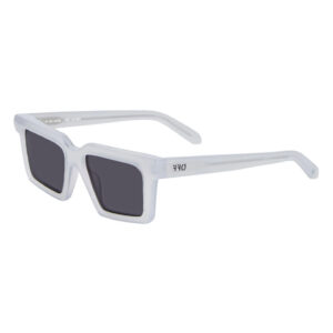 Off-White OERI142WINDSOR Unisex Sunglasses – Shiny Grey / Dark Grey, 52mm