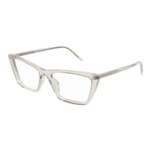 Saint Laurent SL737MICATHINOPT Women's Eyeglasses – Transparent Beige, 54mm
