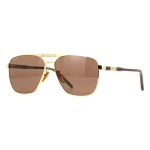 Gucci GG1164S Men's Sunglasses β Gold / Brown, 58mm
