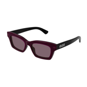 Gucci GG1790S Women's Sunglasses β Transparent Fuchsia/Black / Lilac, 51mm