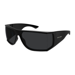 Saint Laurent SL806 Men's Sunglasses β Shiny Black / Solid Black, 75mm
