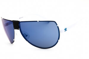Adidas OR0031 Men's Sunglasses – White / Blue Mirror, 71mm
