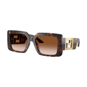 Versace VE4505U Women's Sunglasses β Dark Havana / Brown Gradient, 55mm