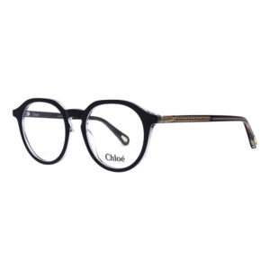 Chloe CH0012O Women's Eyeglasses β Top Black/Transparent, 50mm