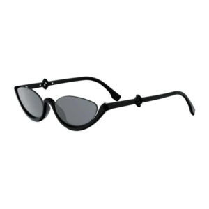Fendi FE40178U Women's Sunglasses β Shiny Black / Smoke, 53mm