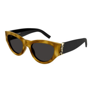 Saint Laurent SLM94/F Women's Sunglasses β Havana/Black / Black, 53mm