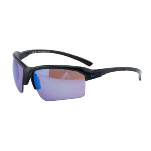 Nike NIKESKYLONRISETEAMIQ7185 Men's Sunglasses β Black / Road Blue Mirror, 70mm