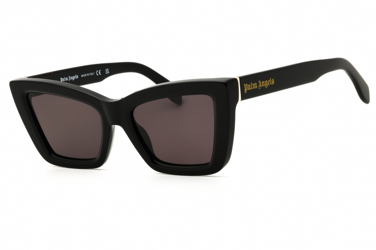 Palm Angels PERI091FROSEVILLE Women's Sunglasses – Shiny Black / Dark Grey, 54mm