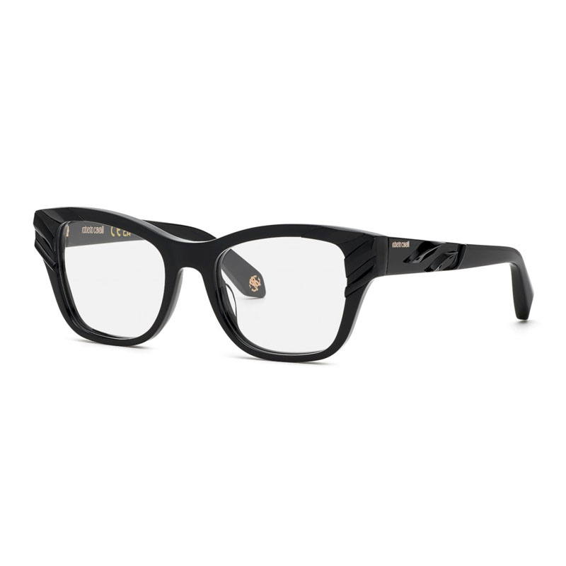 Roberto Cavalli VRC025V Women's Eyeglasses – Shiny Black, 50mm