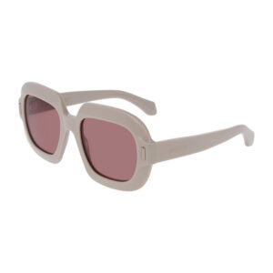 Salvatore Ferragamo SF2068SE Women's Sunglasses – Beige / Burgundy, 54mm