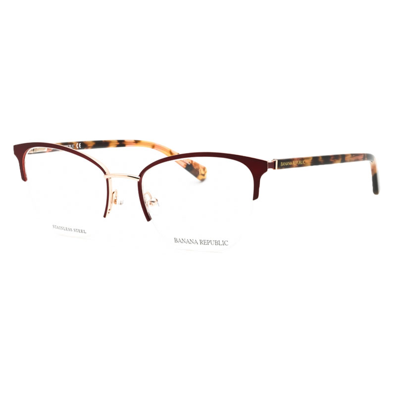 Banana Republic BR223 Women's Eyeglasses – Burgundy Gold, 52mm
